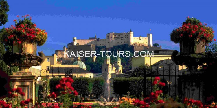 Зальцбург замок на горе